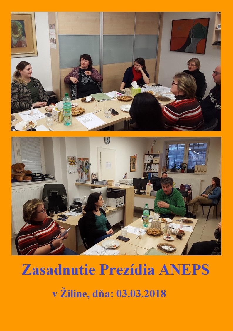 Zasadnutie Prezidia ANEPS 1/2018